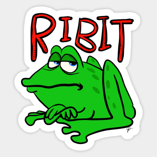 Ribit frog Sticker